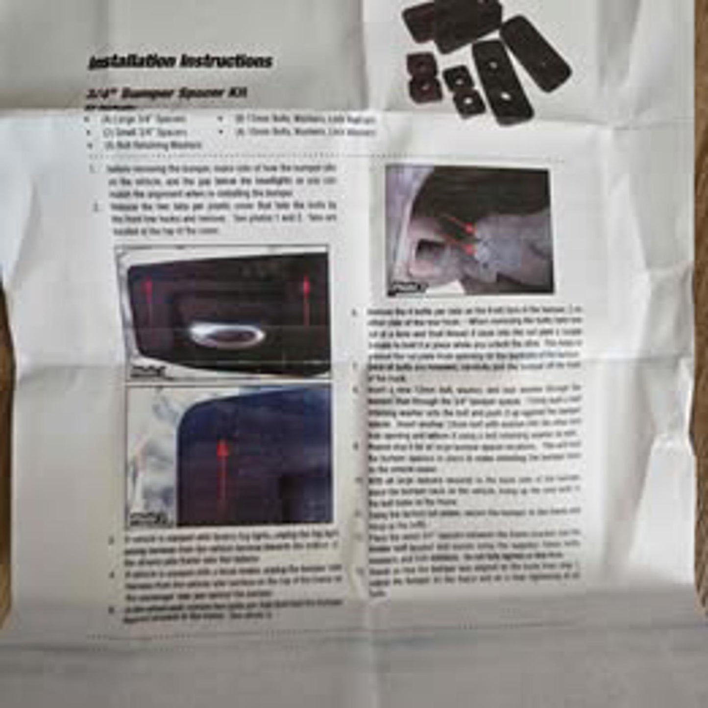 3/4" Front Bumper Spacer - Ford Super Duty 2017-2024