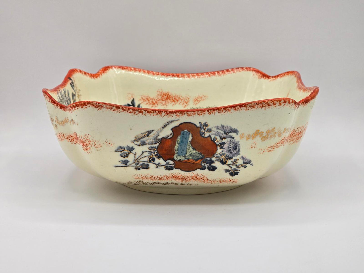 Antique Keller & Guerin "Ecrans" Faience Bowl