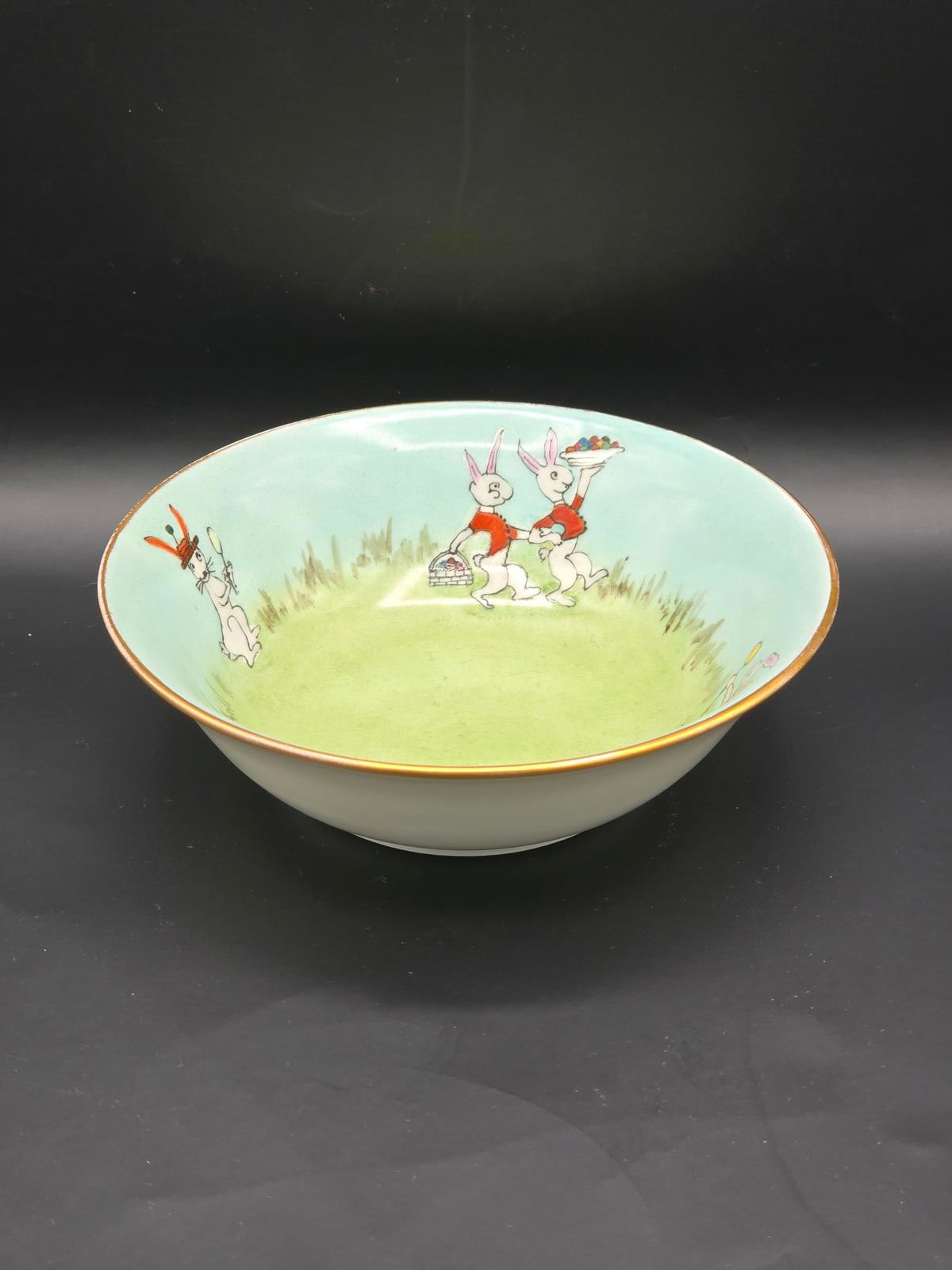 Vintage Hand-Painted Children's Luncheon Set