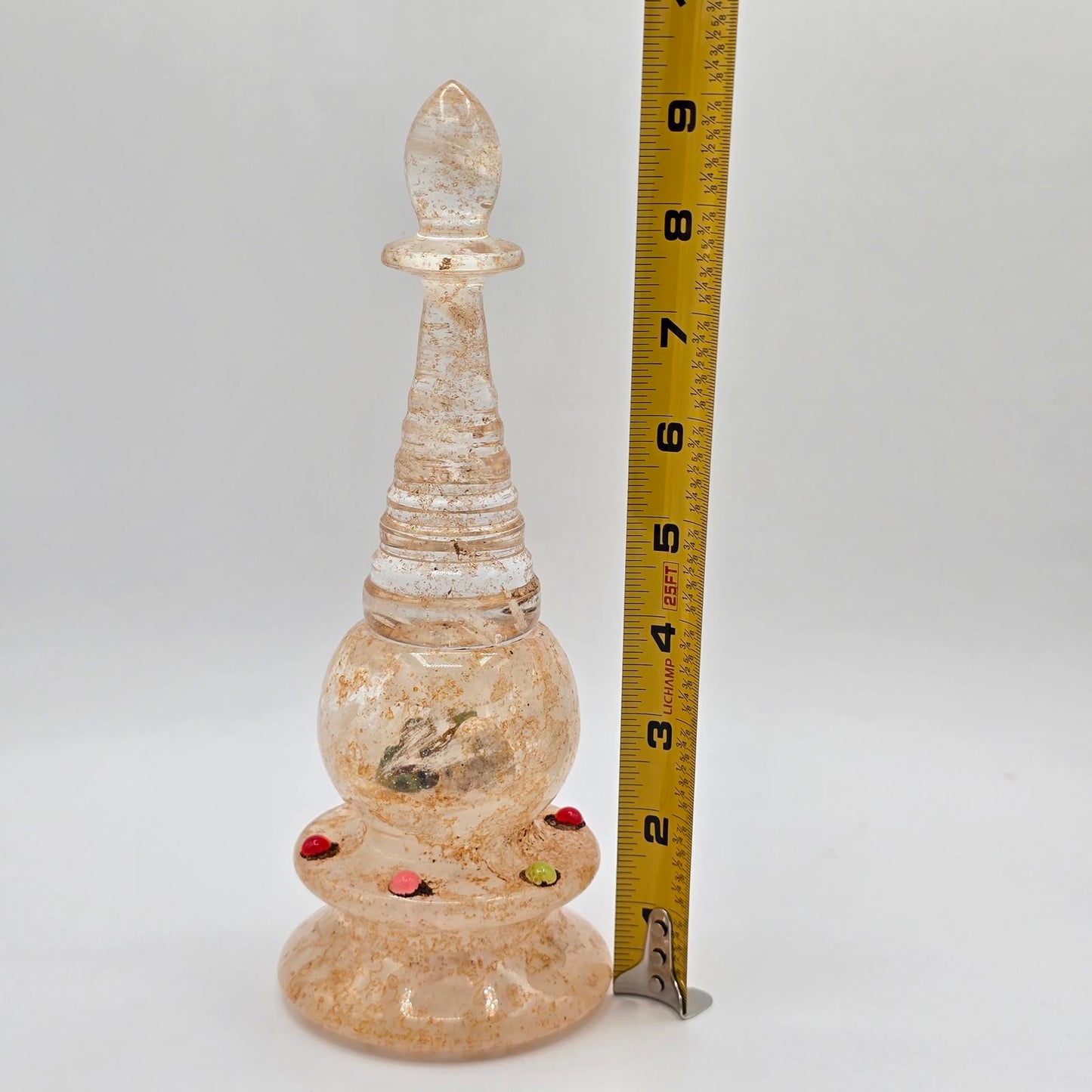 Vintage Tibetan Buddhist Crystal Stupa