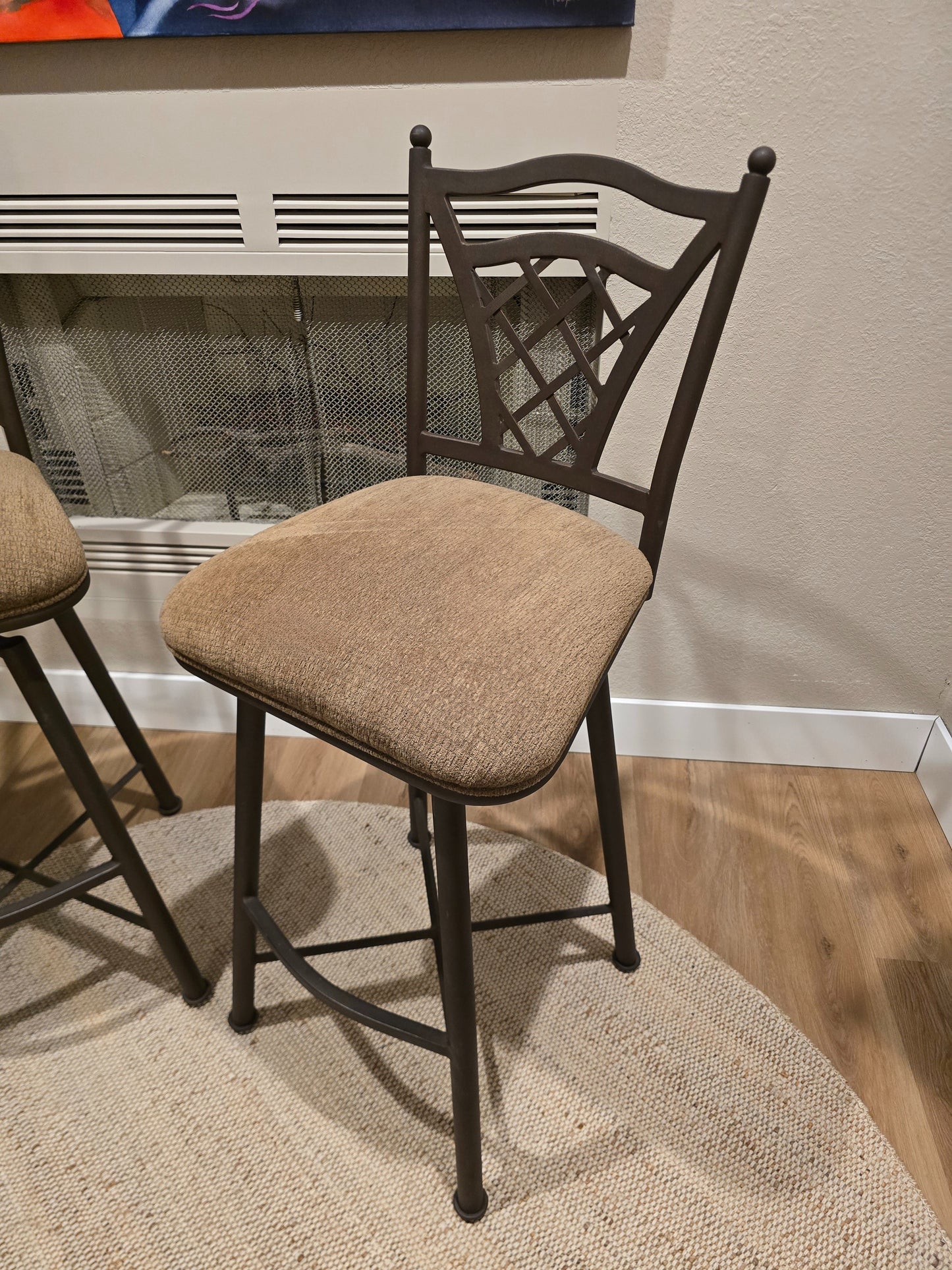 Minson Corporation Swivel Bar Height Stools - Set of 2