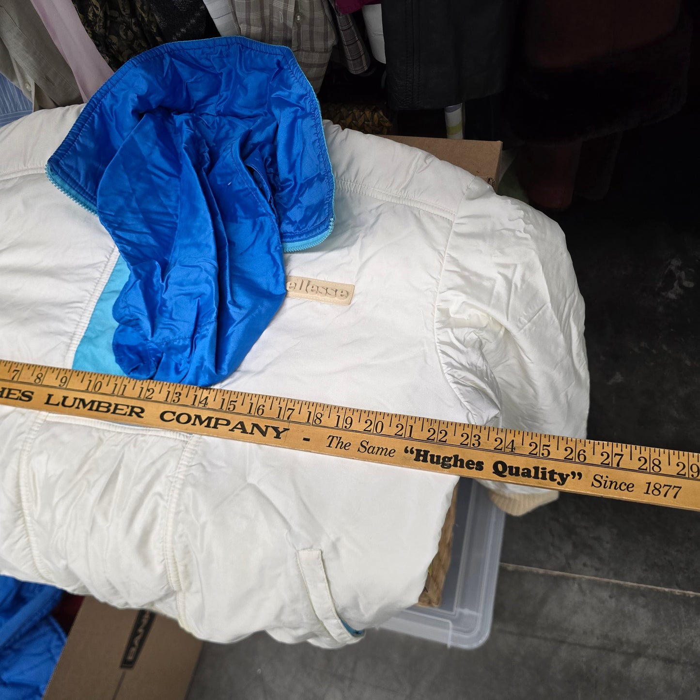 Ellesse Vintage Blue/White Designer Women's Ski Set