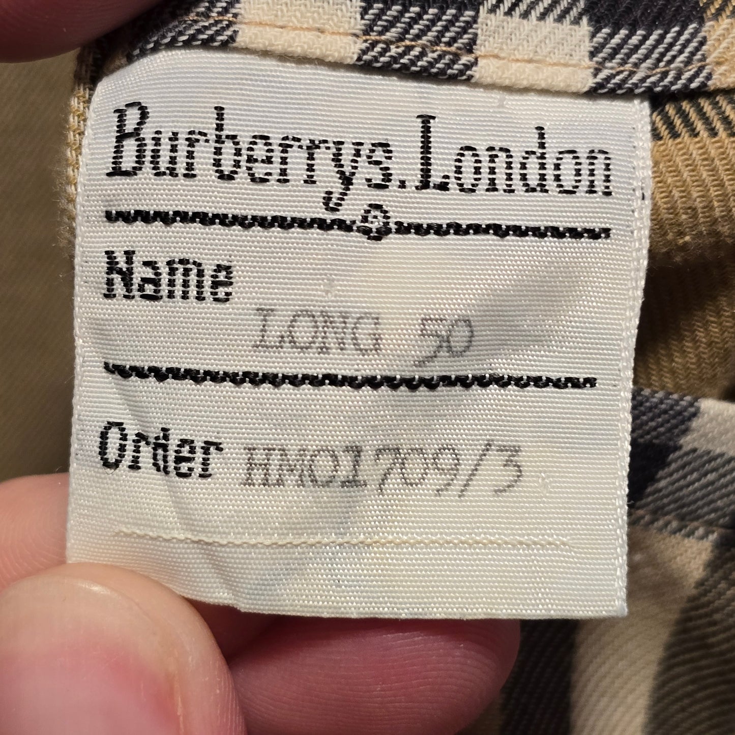 Vintage Burberry's Men's Large Trench Coat with Wool Liner
