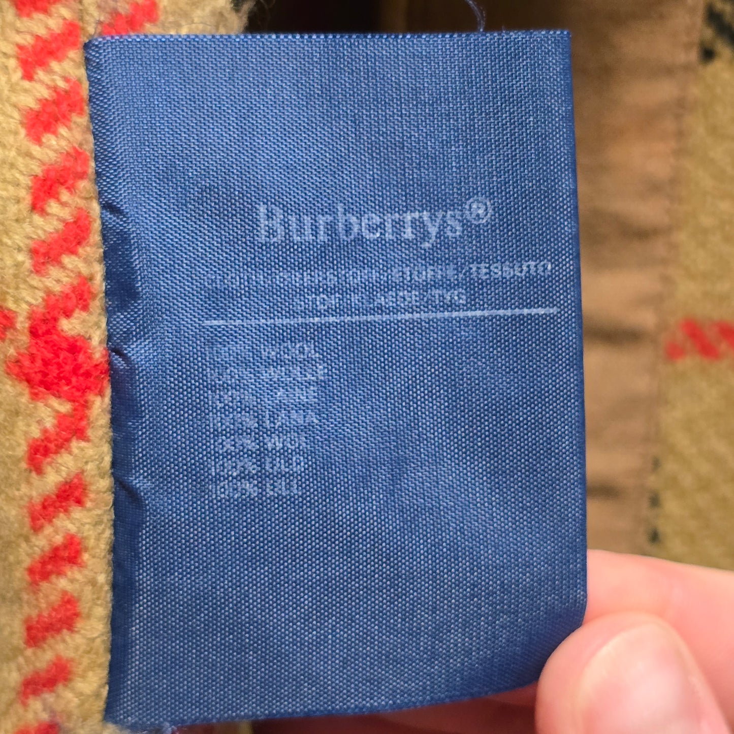 Vintage Burberry's Men's Large Trench Coat with Wool Liner