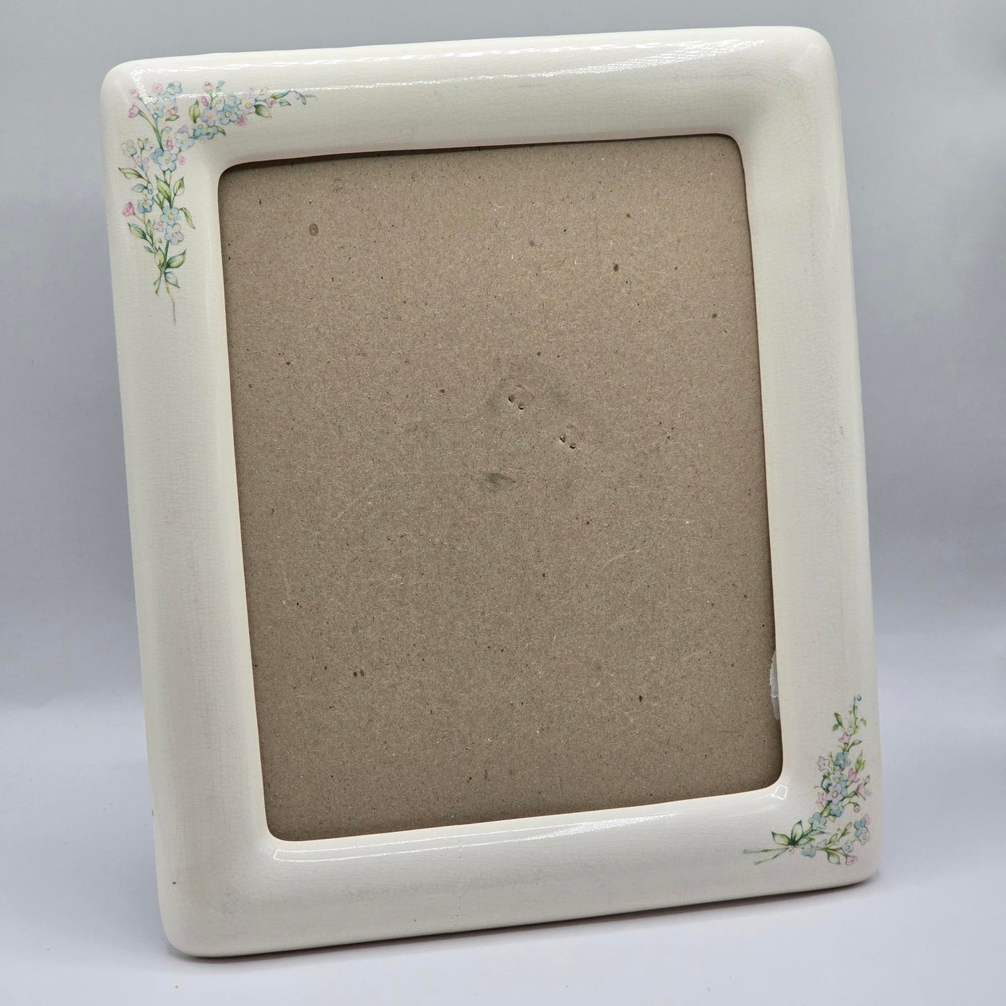 White Floral Ceramic Frame 7.5x9.5
