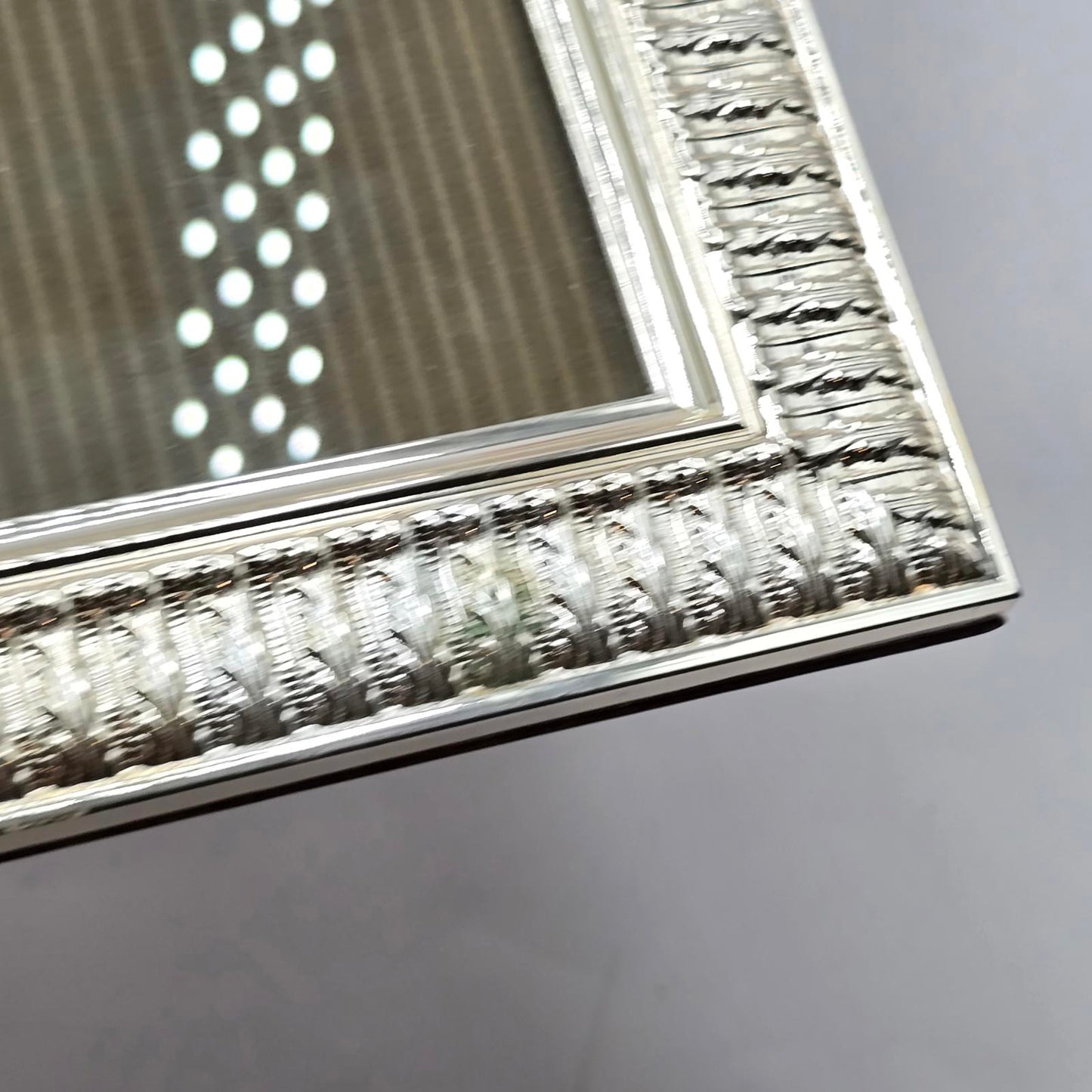 Silver-Finish Frame with Decorative Trim 7x9.25