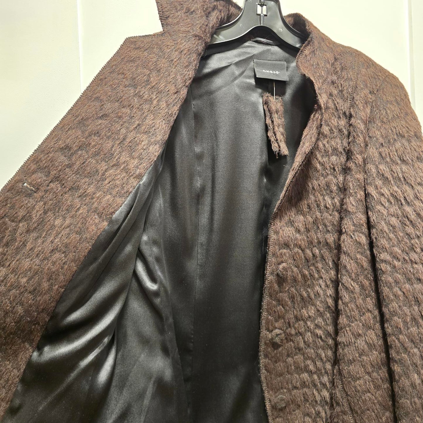 Akris Women's Fitted Brown Alpaca/Wool Blend Jacket - size 16