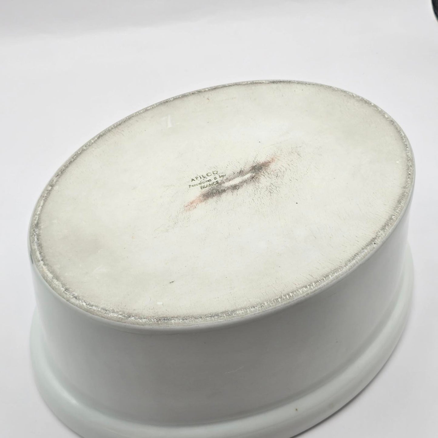 Apilco White Porcelain Casserole Dish #7