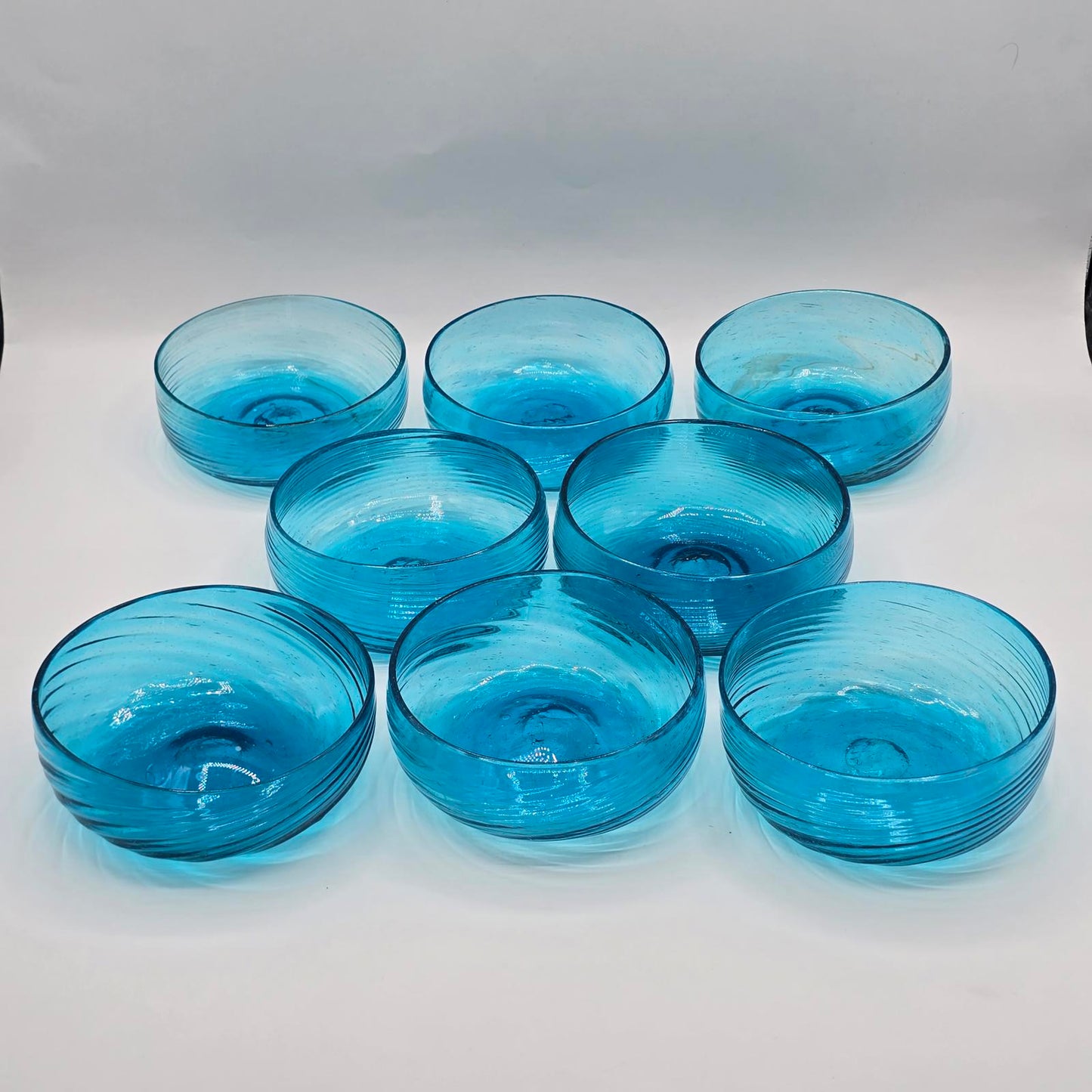 Vintage Handcrafted Mexican Glass Bowls