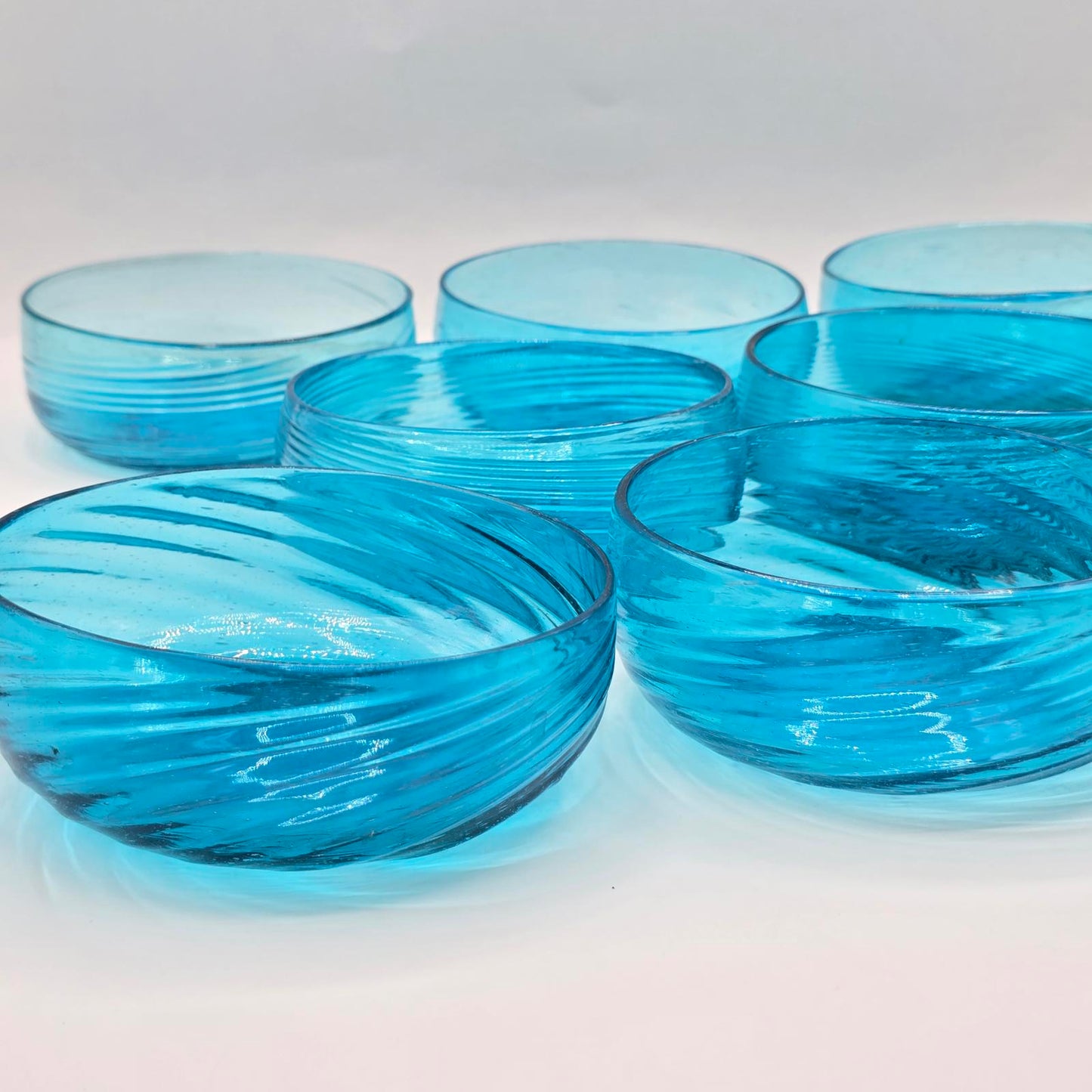 Vintage Handcrafted Mexican Glass Bowls
