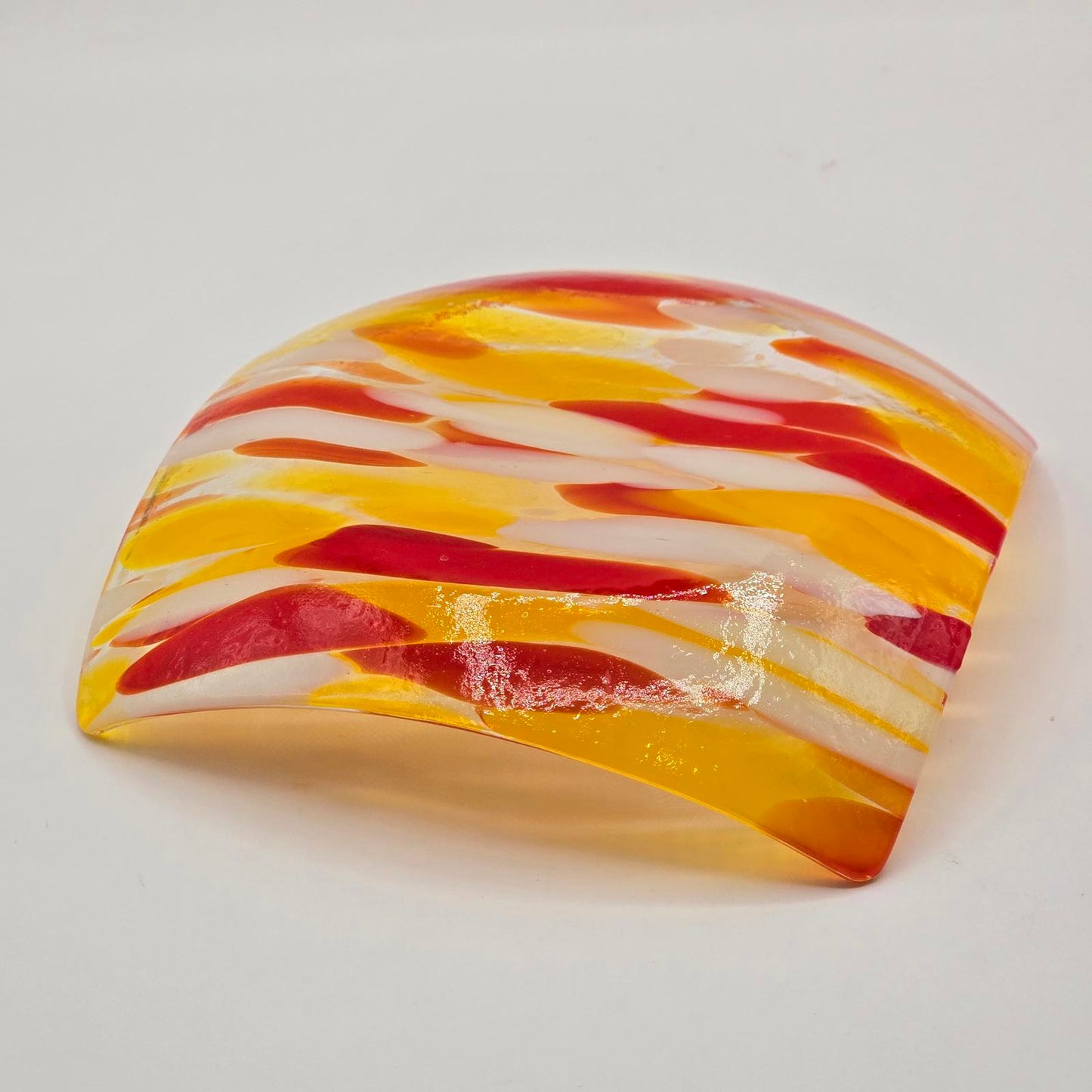 Vibrant Fused Glass Trinket Dish