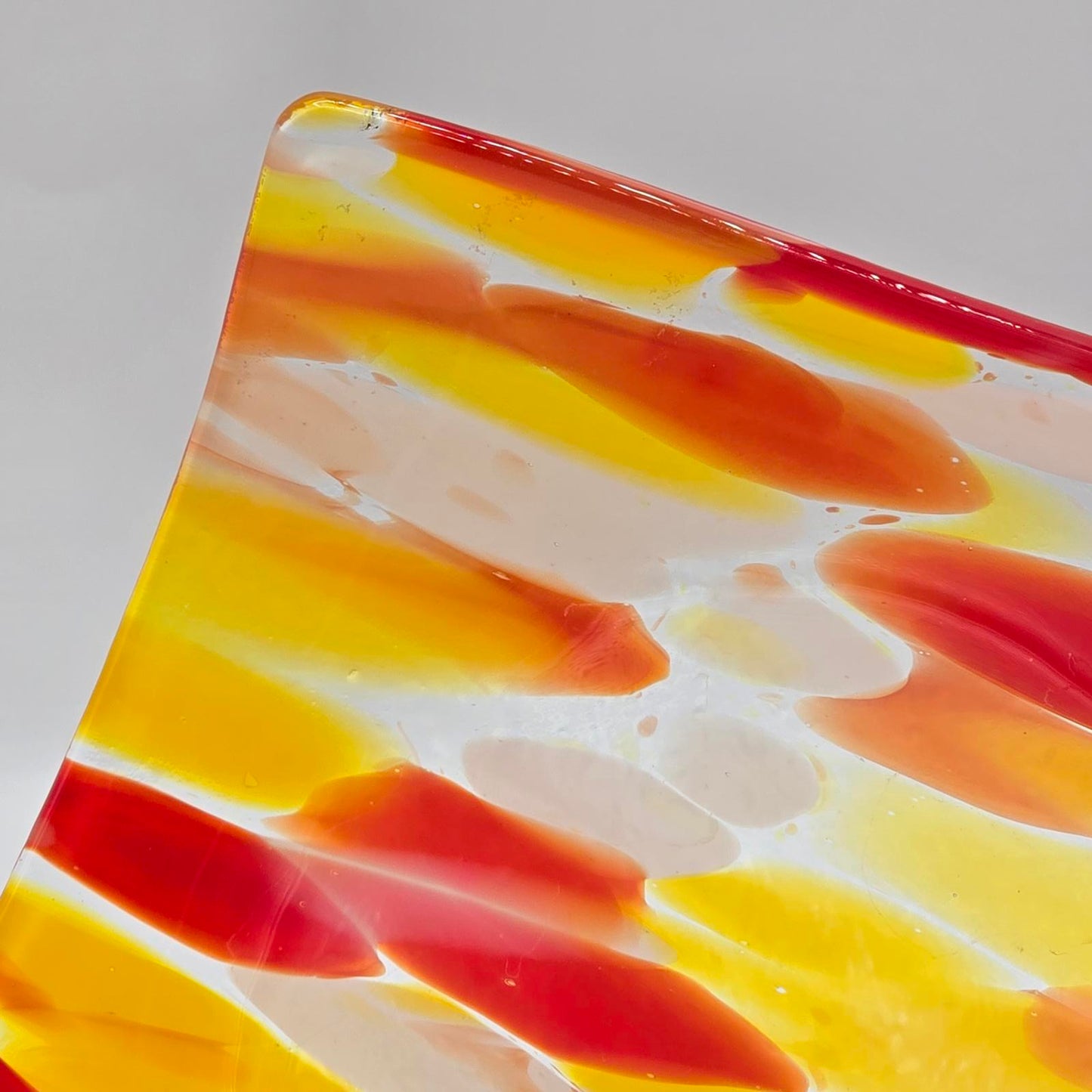 Vibrant Fused Glass Trinket Dish