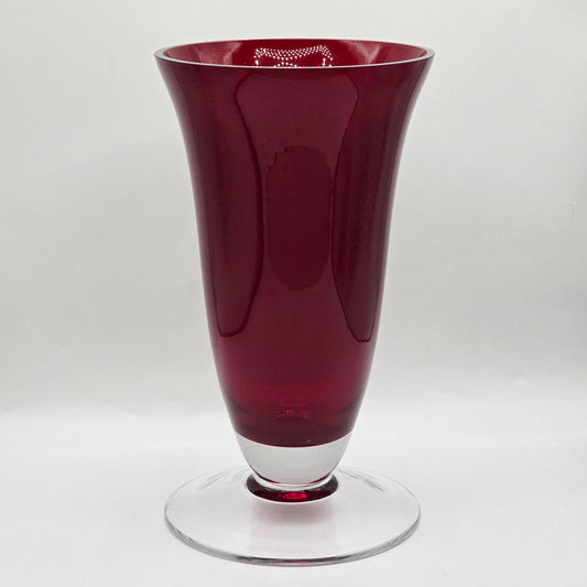 LSA International Deep Ruby Red Vase
