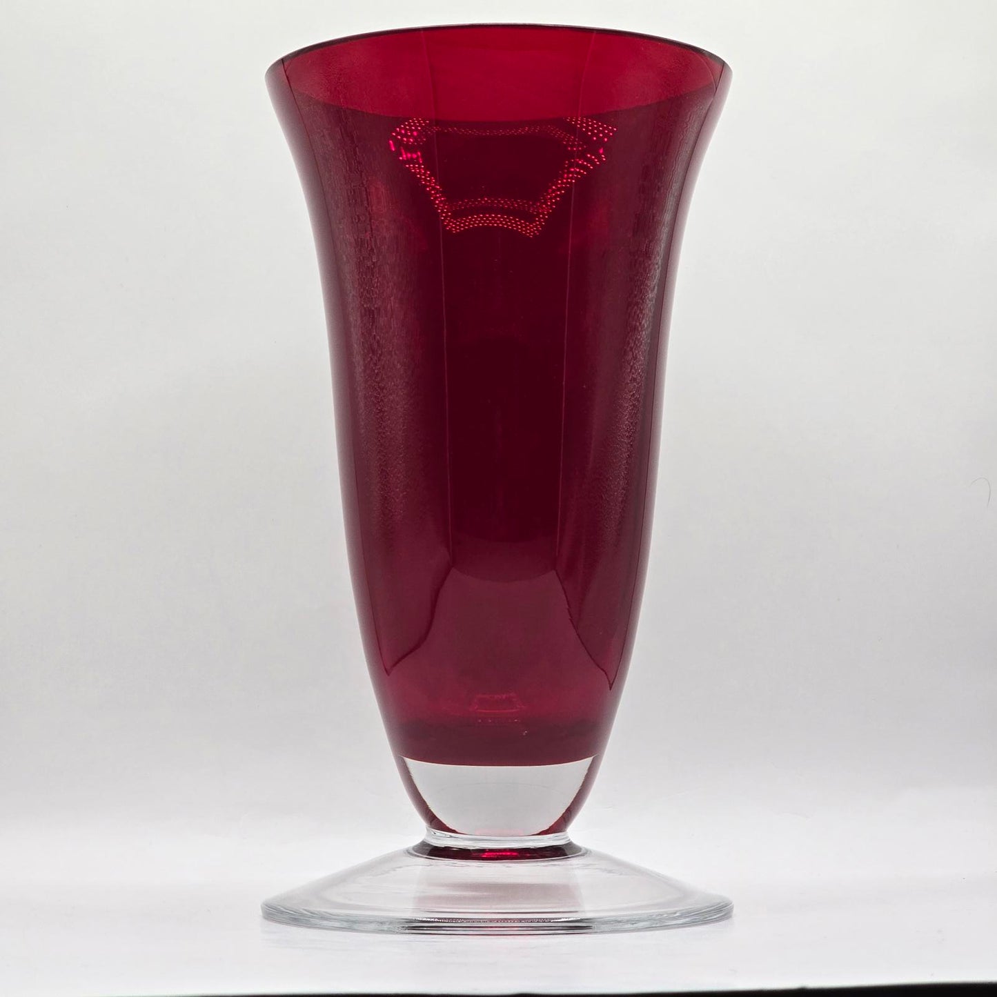 LSA International Deep Ruby Red Vase