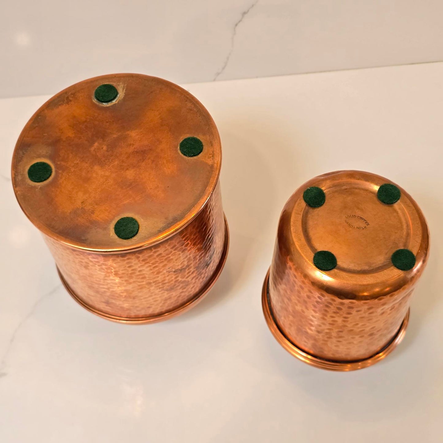 Vintage Hammered Copper Humidors/Canisters