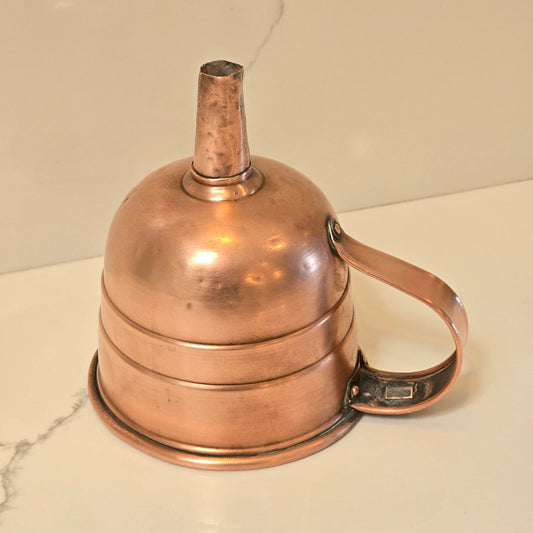 Vintage Copper Funnel with Handle