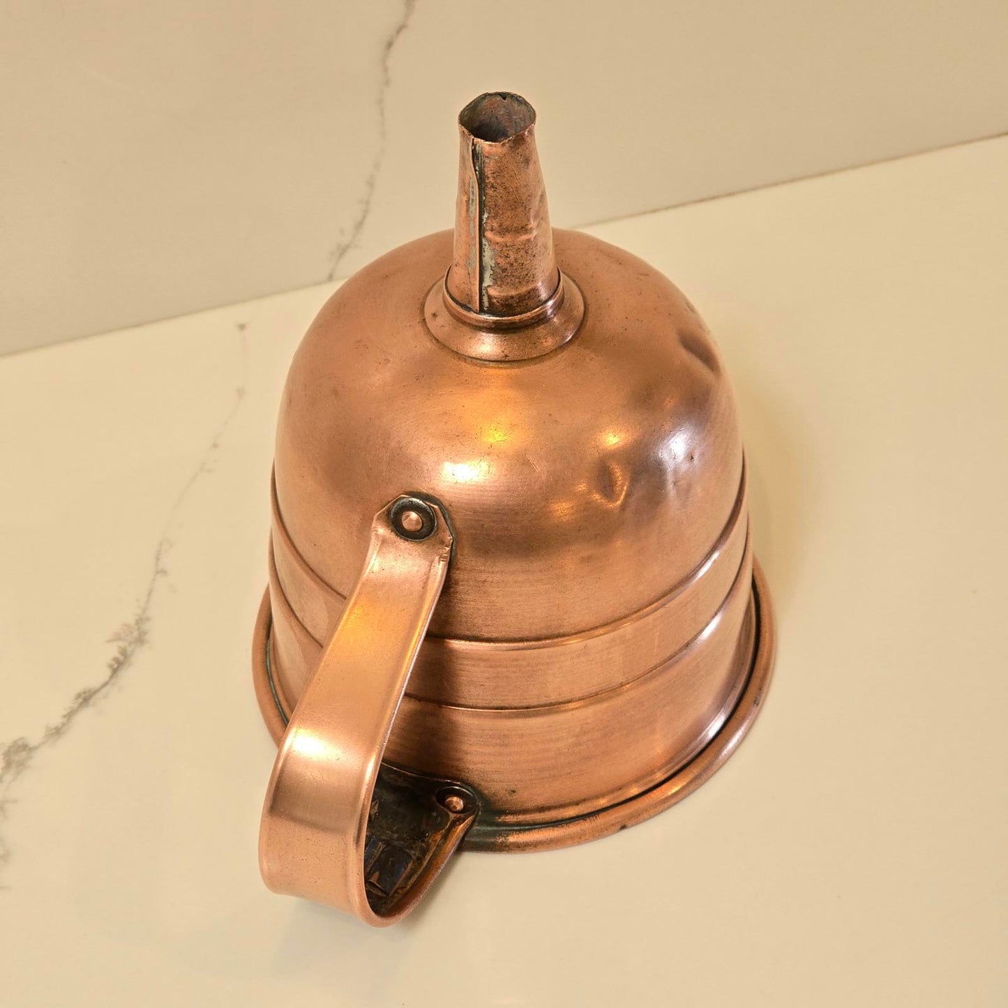 Vintage Copper Funnel with Handle