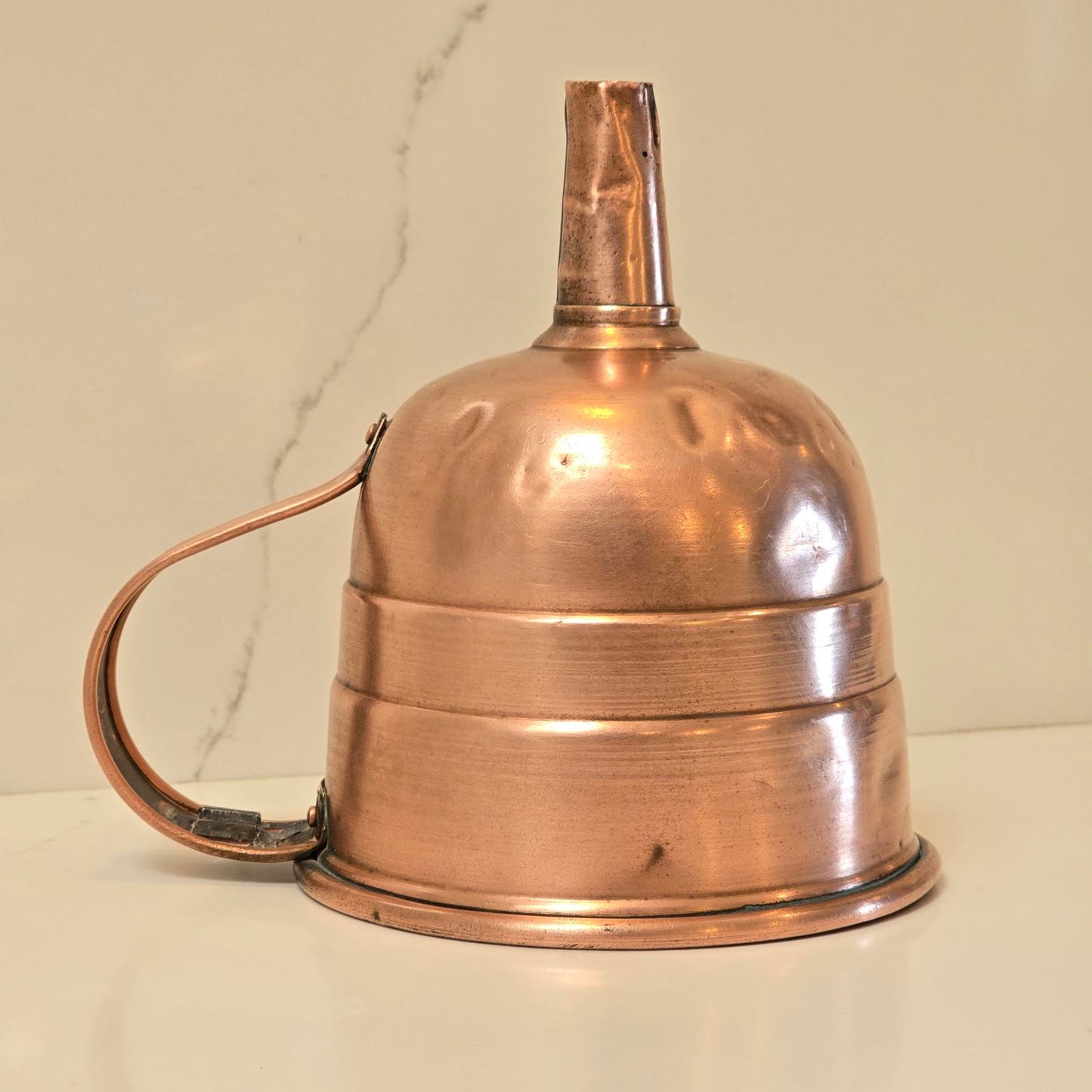 Vintage Copper Funnel with Handle