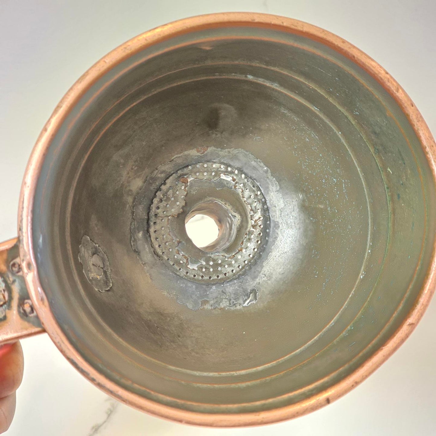 Vintage Copper Funnel with Handle