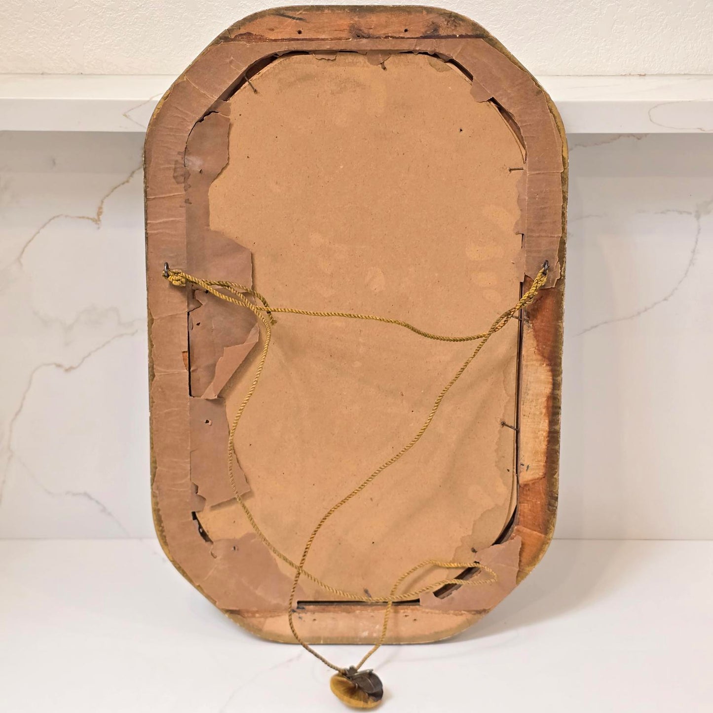 Rare Find Antique Victorian/Art Deco Frame with Convex Glass