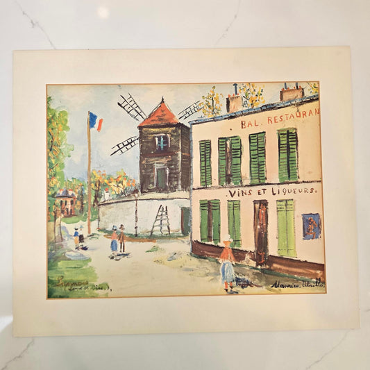 Maurice Utrillo "Rue A Sannois" Print on Paper