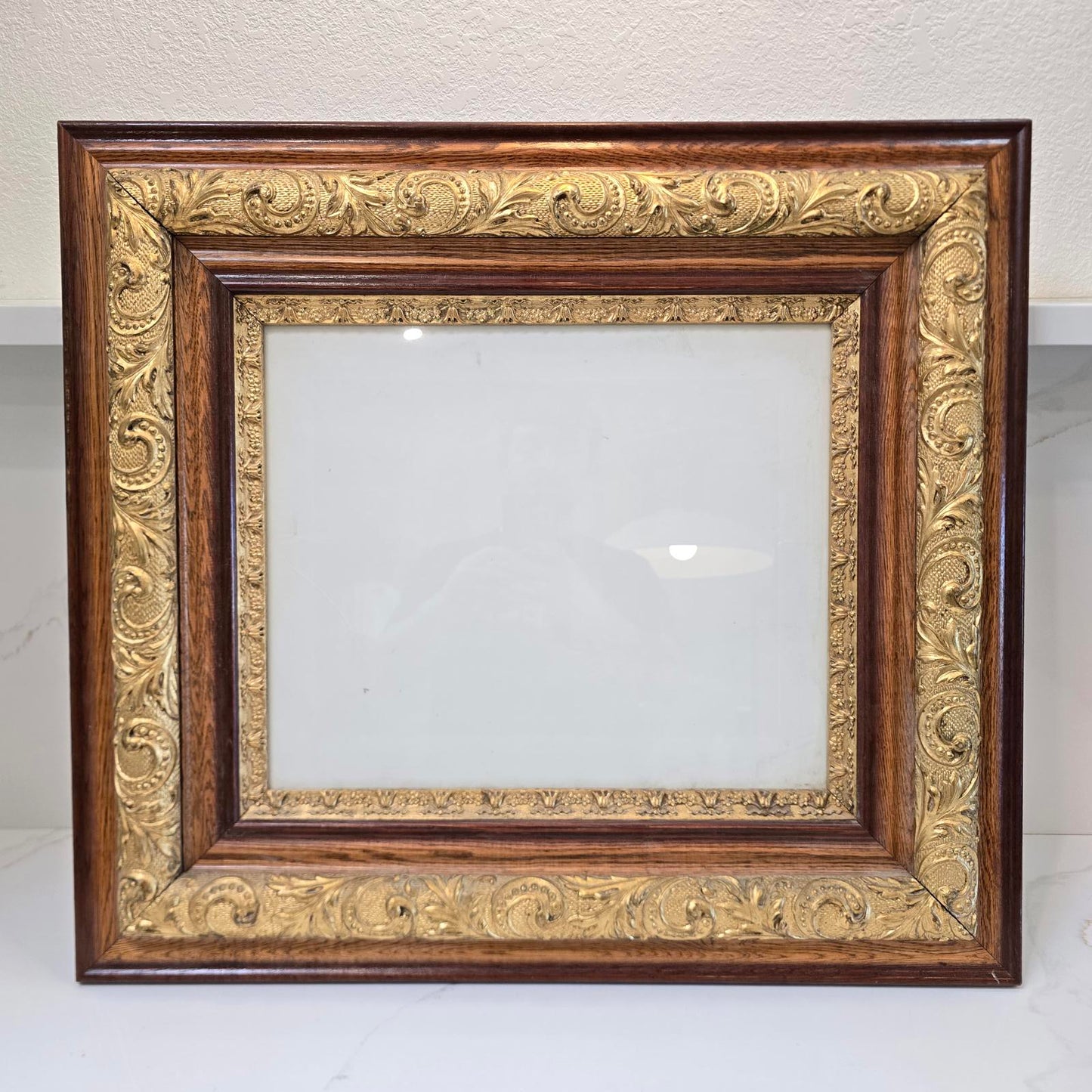Antique Victorian Wood and Gilt Frame