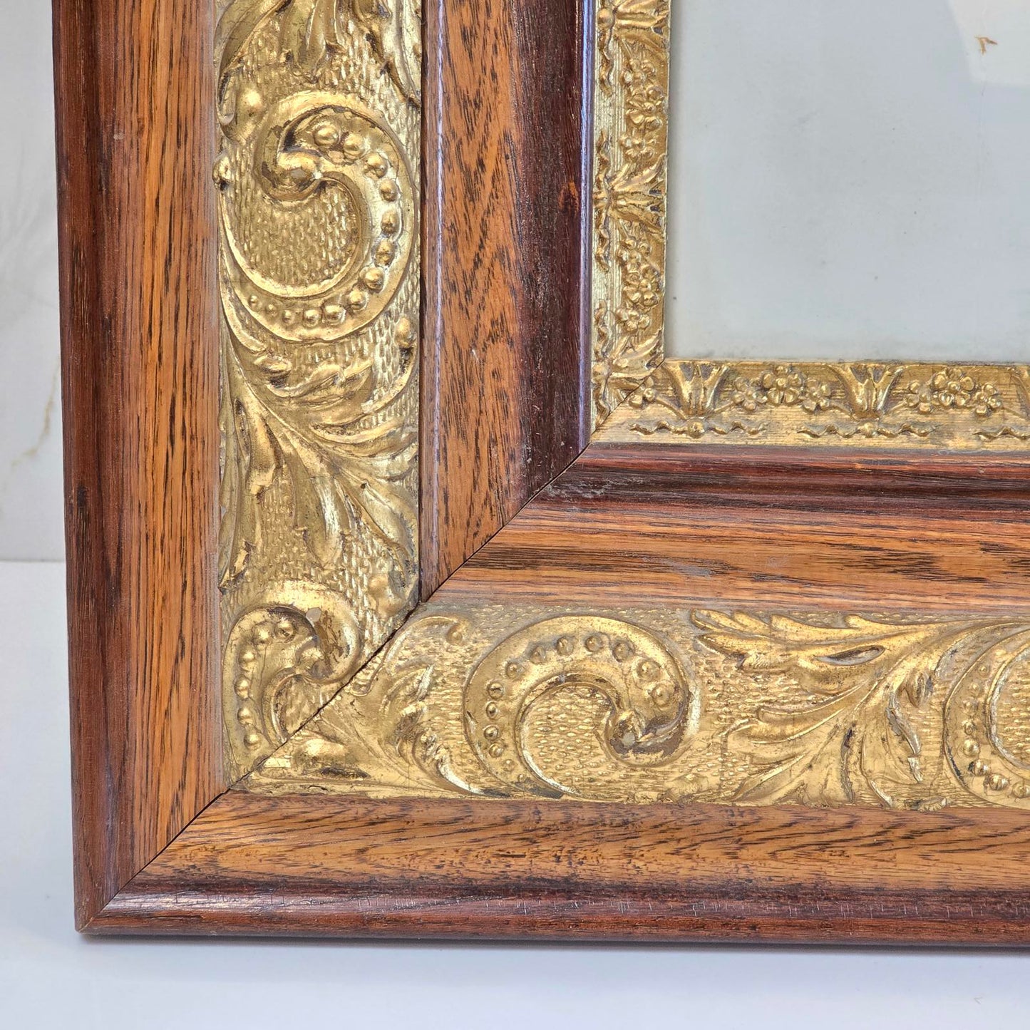 Antique Victorian Wood and Gilt Frame
