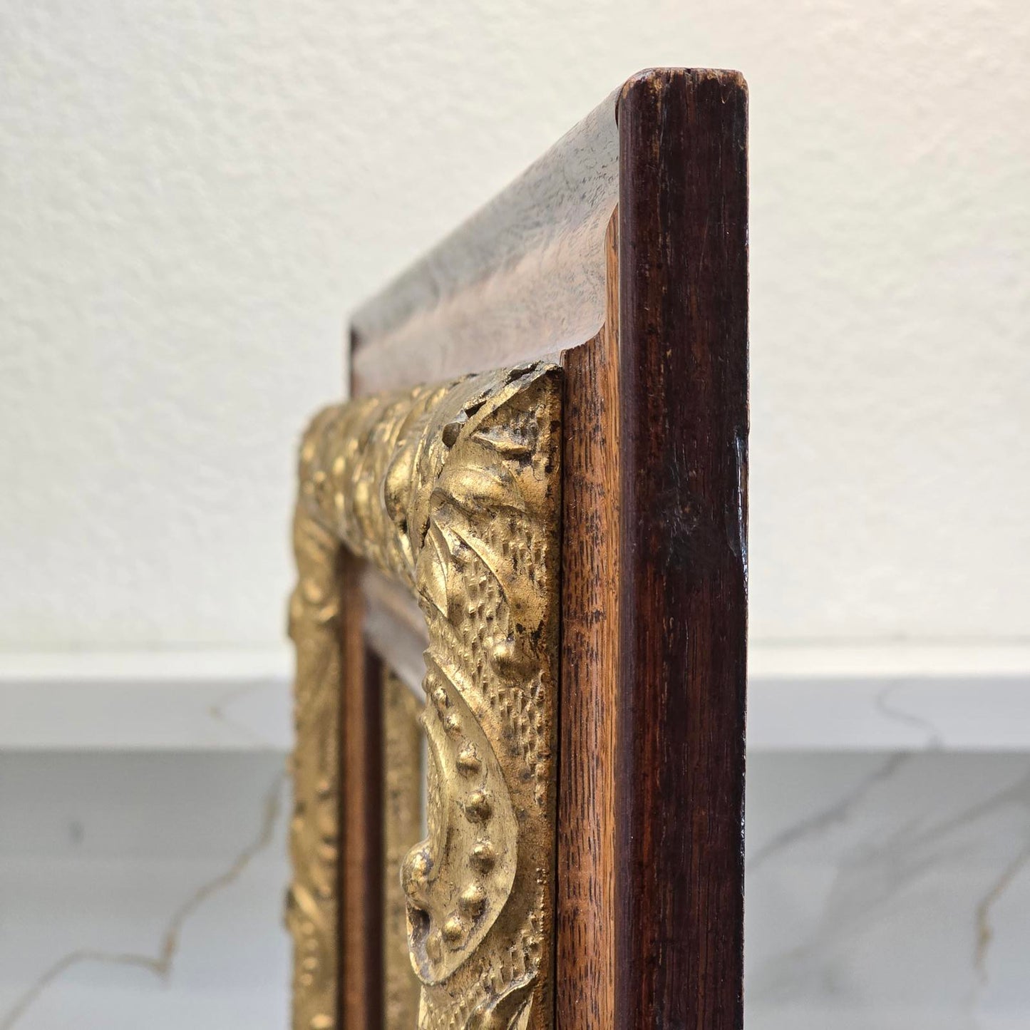 Antique Victorian Wood and Gilt Frame