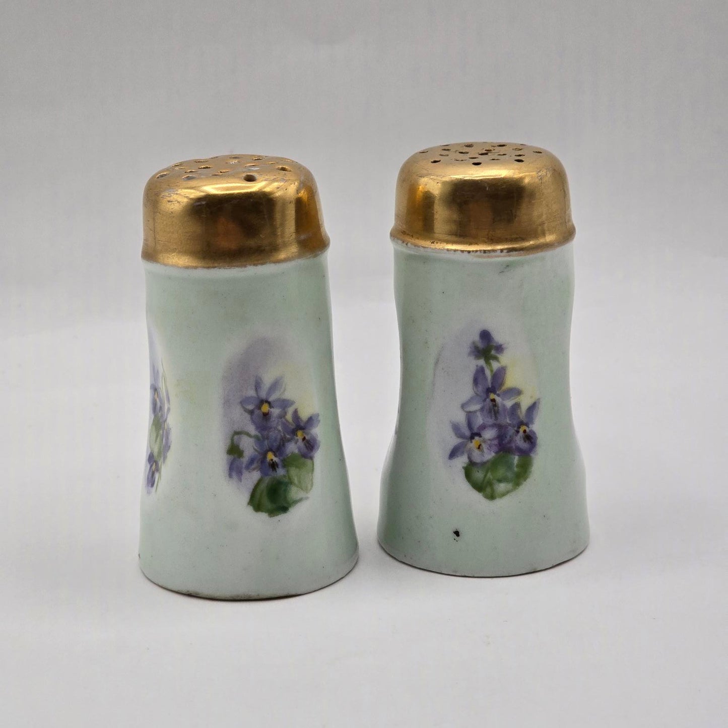 Antique O.&E.G. Royal Austria Salt & Pepper Shakers