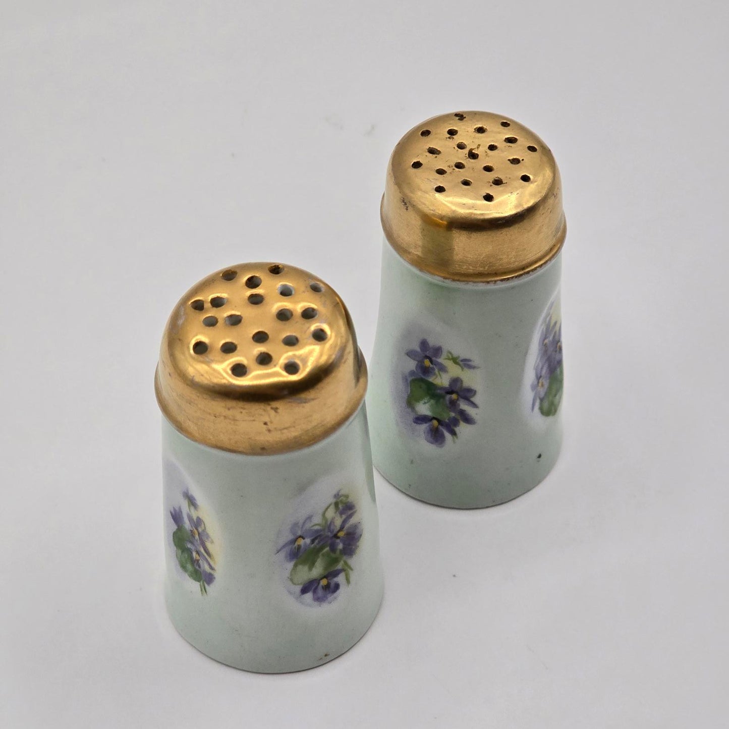 Antique O.&E.G. Royal Austria Salt & Pepper Shakers