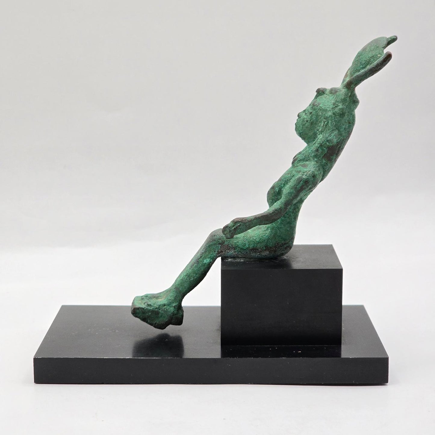 Vintage Egyptian Goddess Isis Sculpture on Plinth