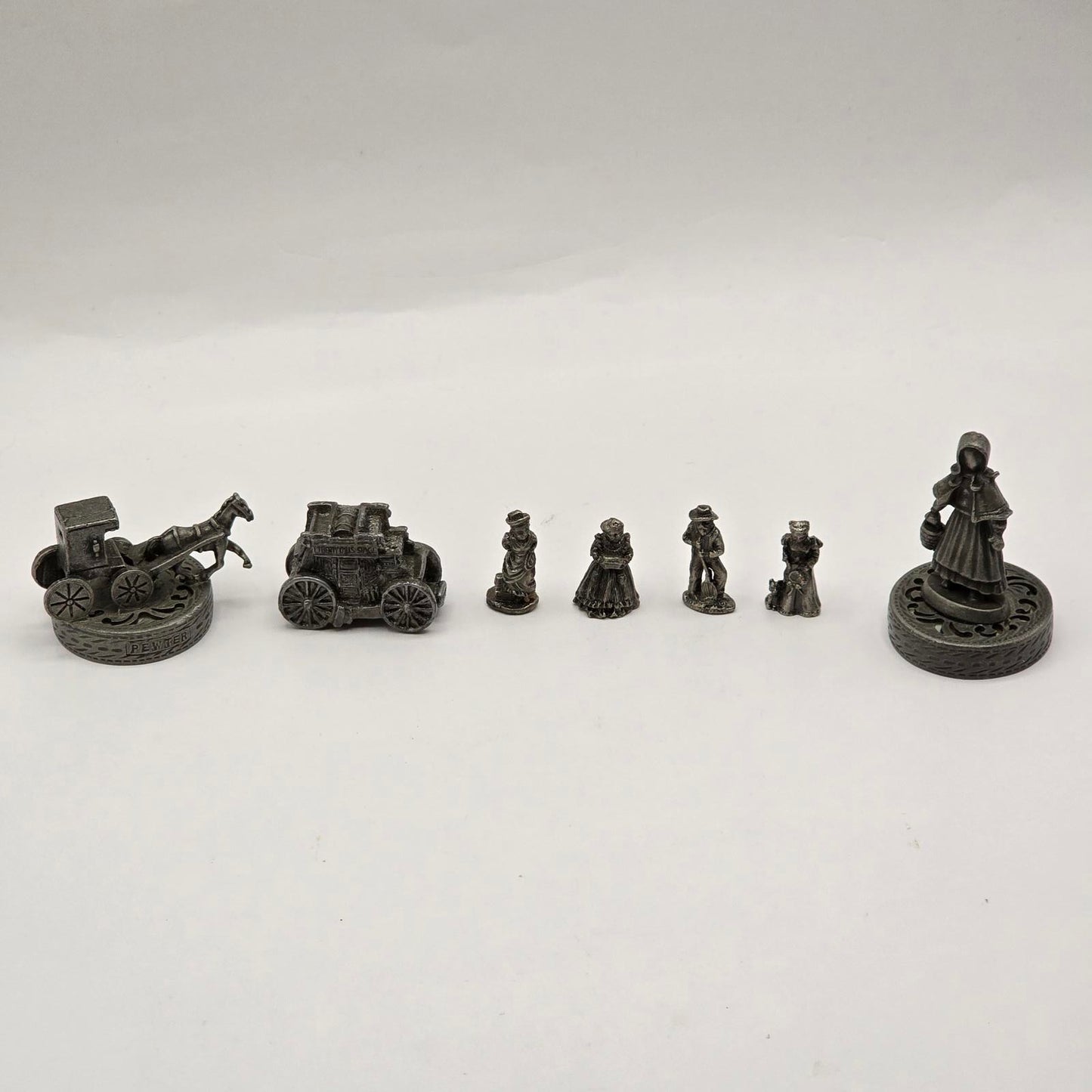 Vintage Pewter Miniature Collection - Liberty Falls and The Franklin Mint