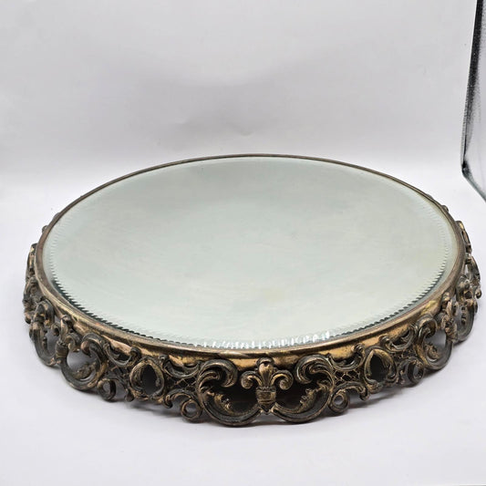 Antique/Vintage Mirrored Plateau Vanity or Centerpiece Tray