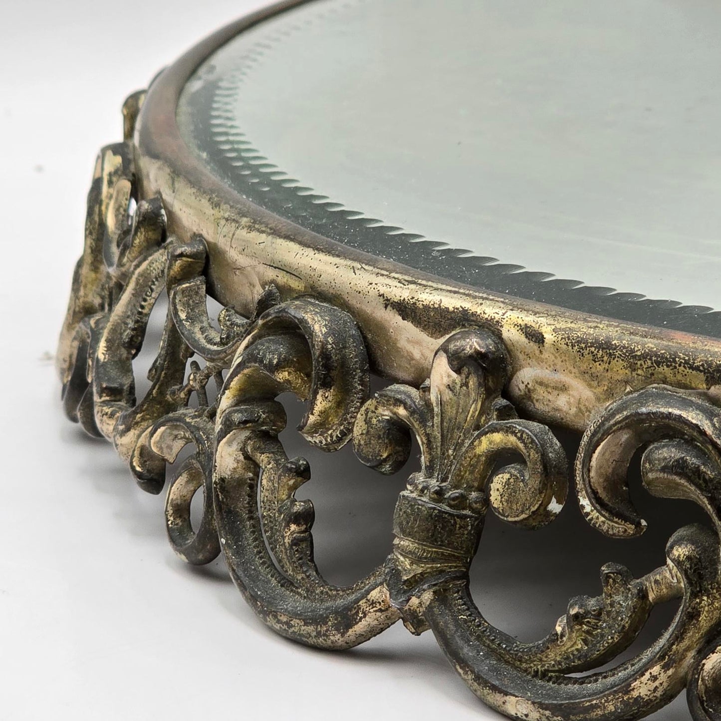 Antique/Vintage Mirrored Plateau Vanity or Centerpiece Tray