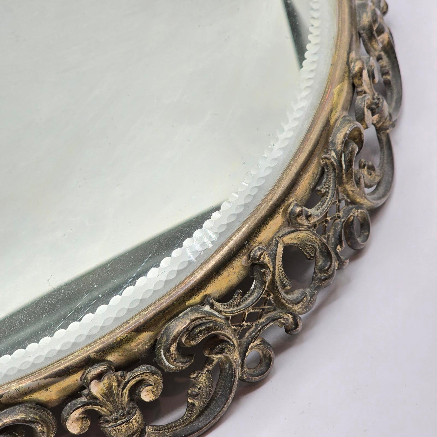 Antique/Vintage Mirrored Plateau Vanity or Centerpiece Tray