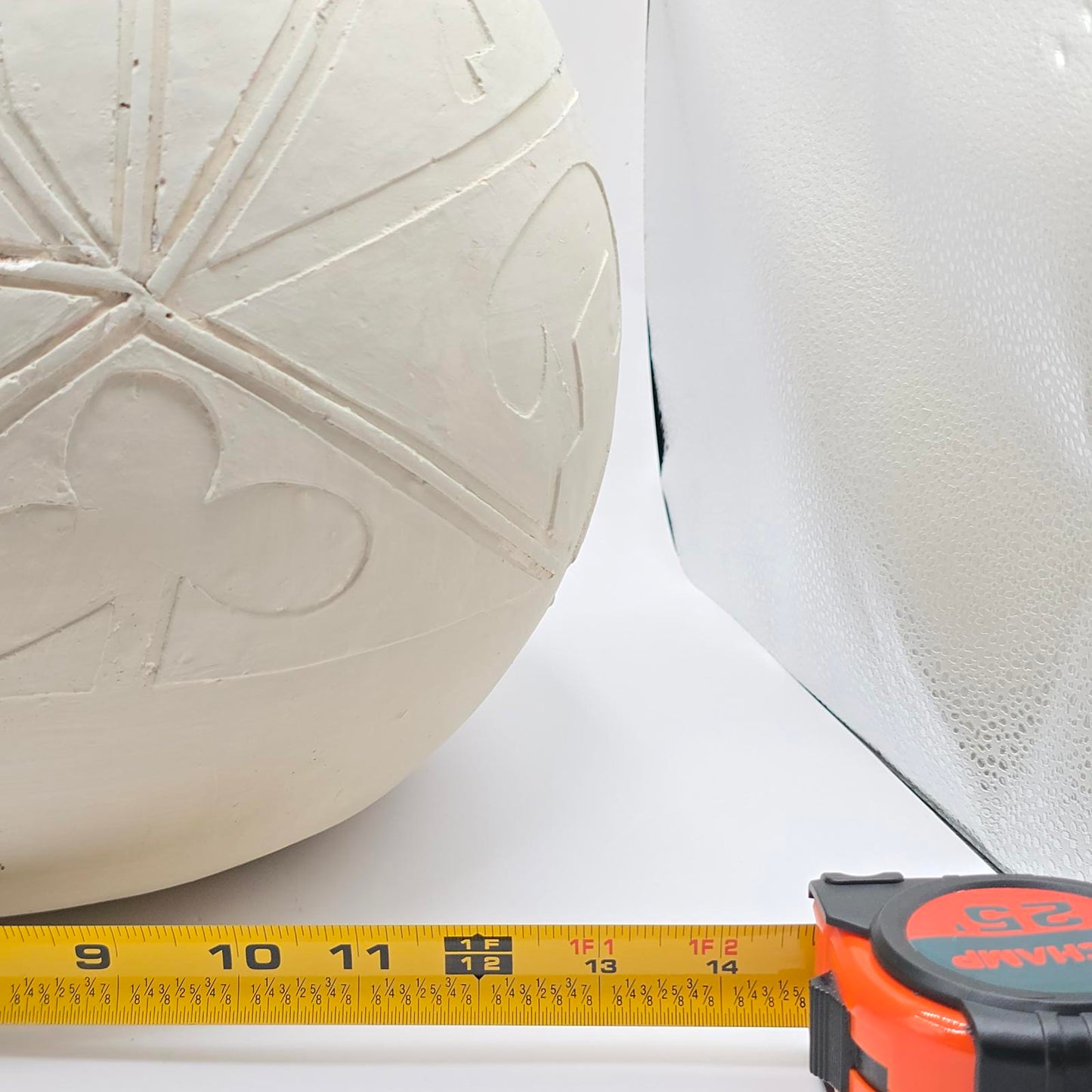 Contemporary Etched Clay Decorative Pot