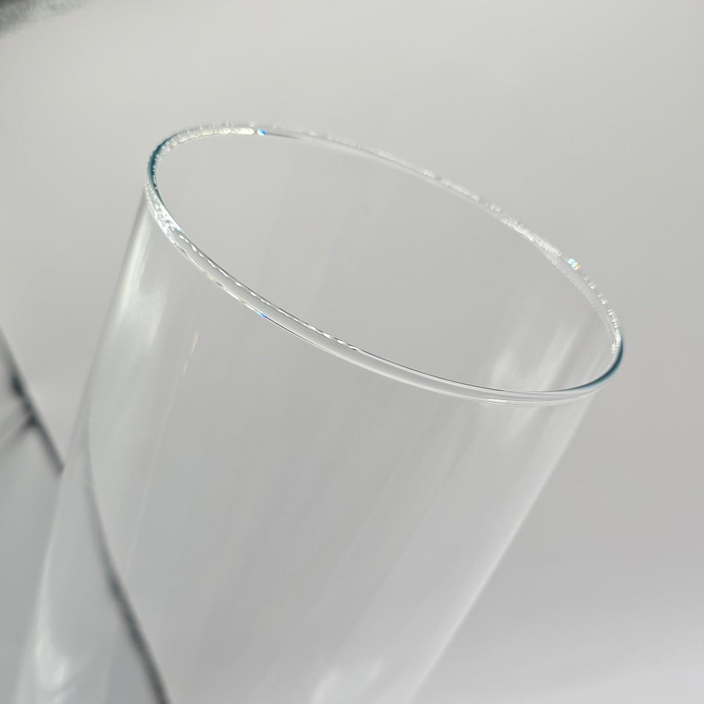 Large Crystal Glass Trumpet Vase
