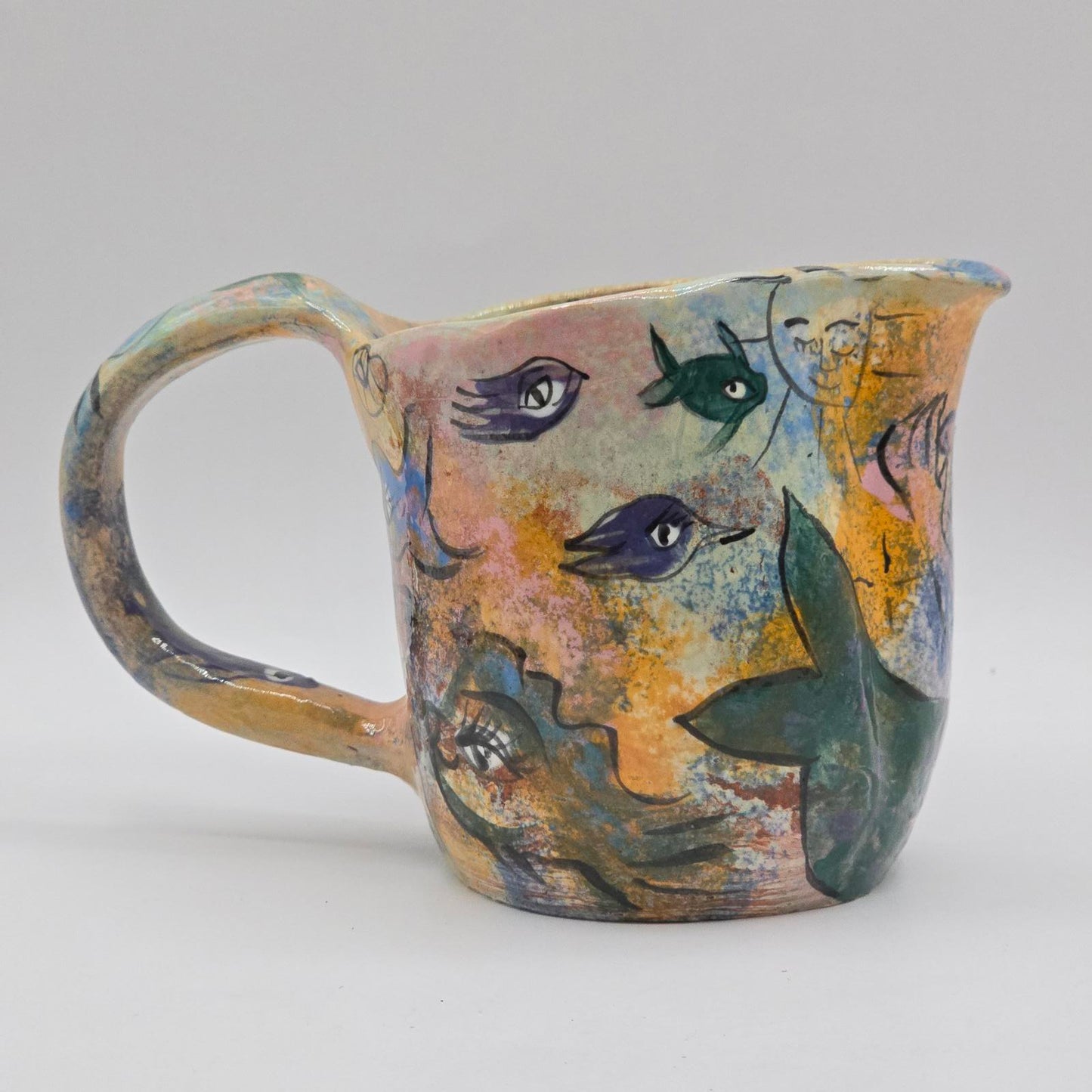 Vintage Toni Lawrence Mug, Cream and Sugar Set