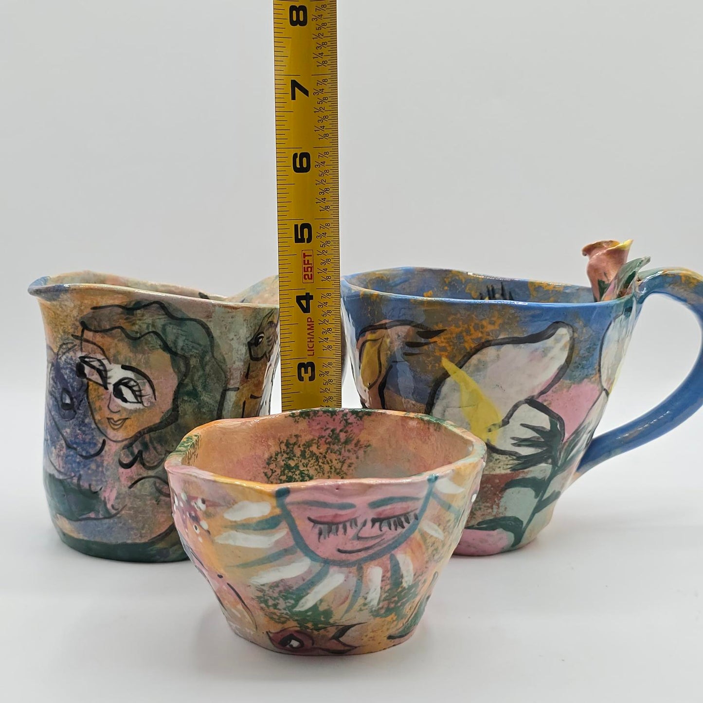 Vintage Toni Lawrence Mug, Cream and Sugar Set