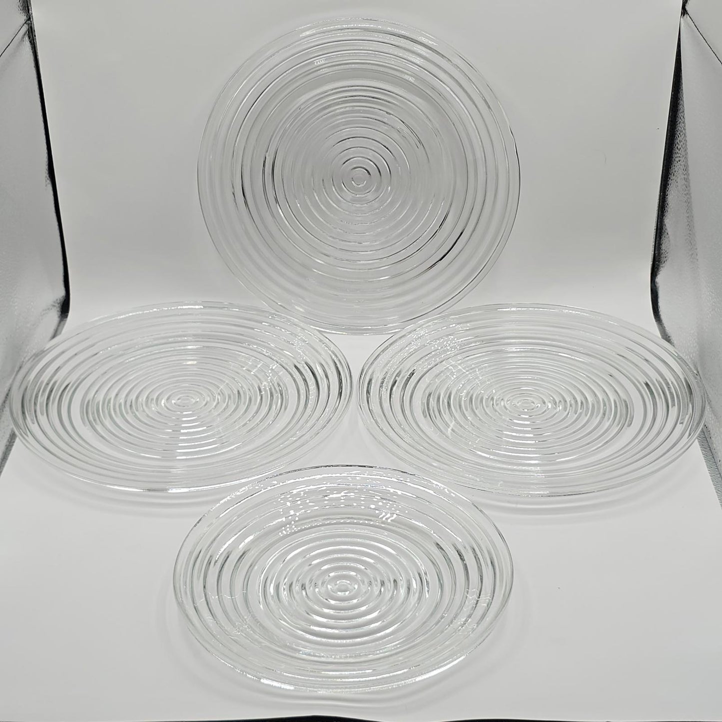 Vintage Anchor Hocking Ridged Depression Glass Plates