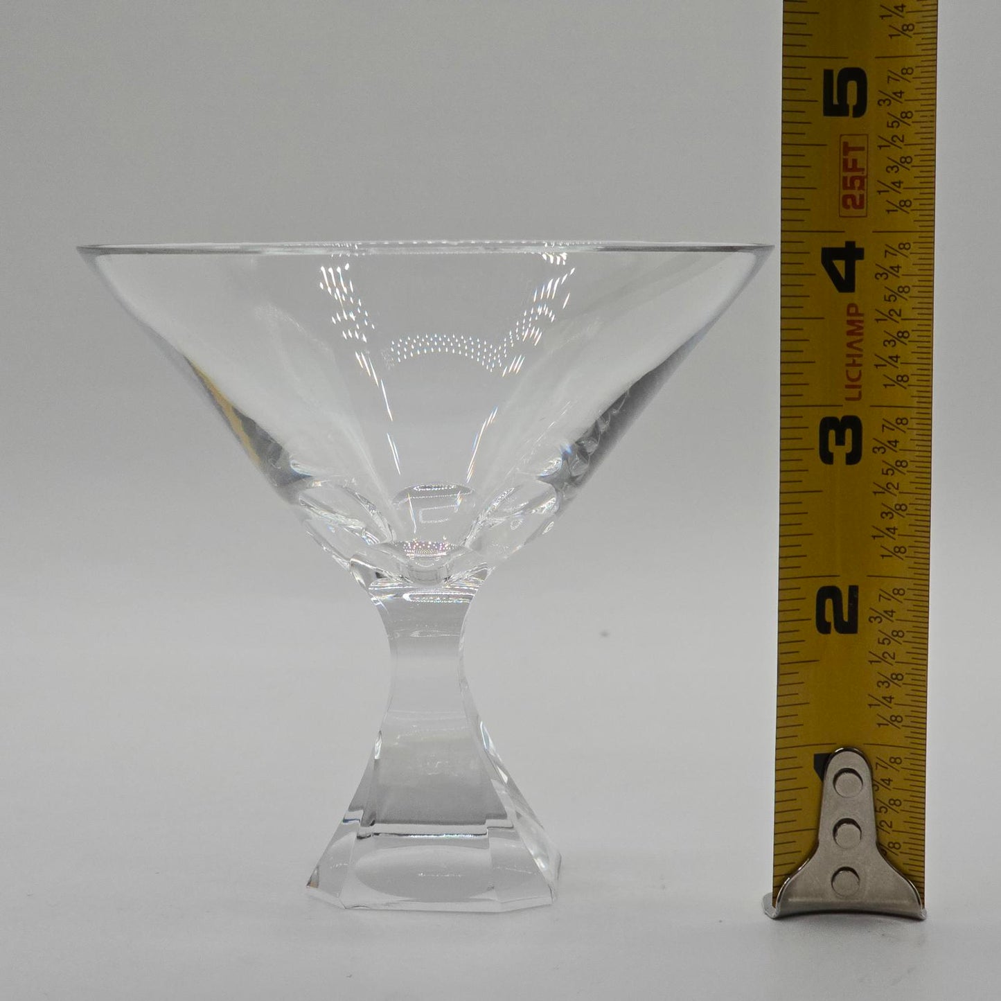 Mid Century Modern Josair "Electric Linda" Crystal Champagne/Sherbet Glasses