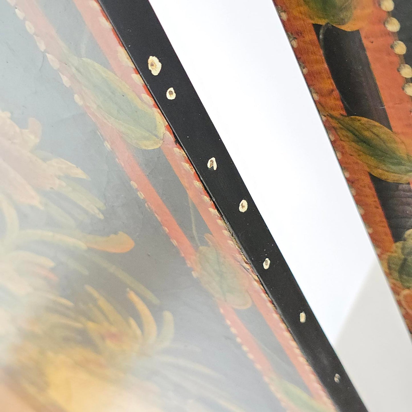 Japanese Shibayama Style Hand-Painted Panel Screens