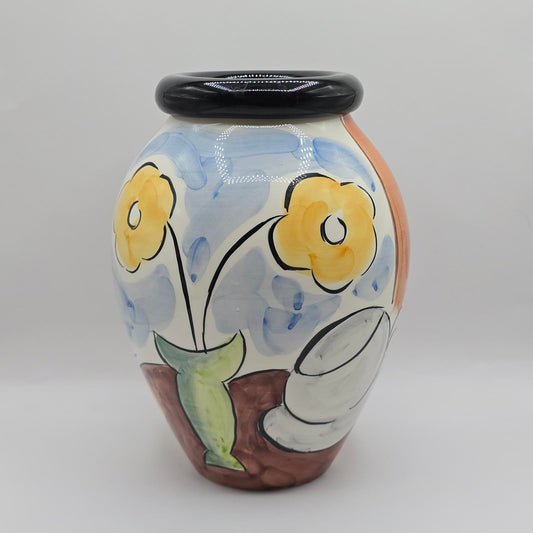 Elba Alcobaca Decorative Pottery Jar/Vase