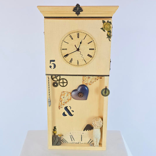 Unique Artisan Hand-Made Eclectic Clock
