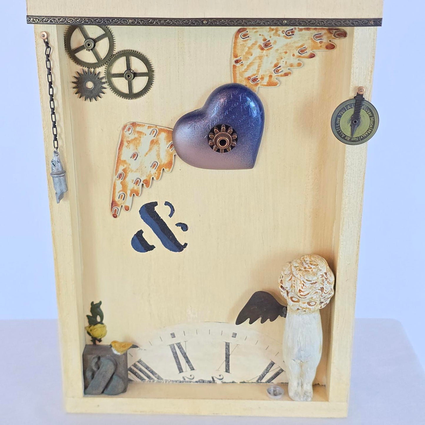 Unique Artisan Hand-Made Eclectic Clock