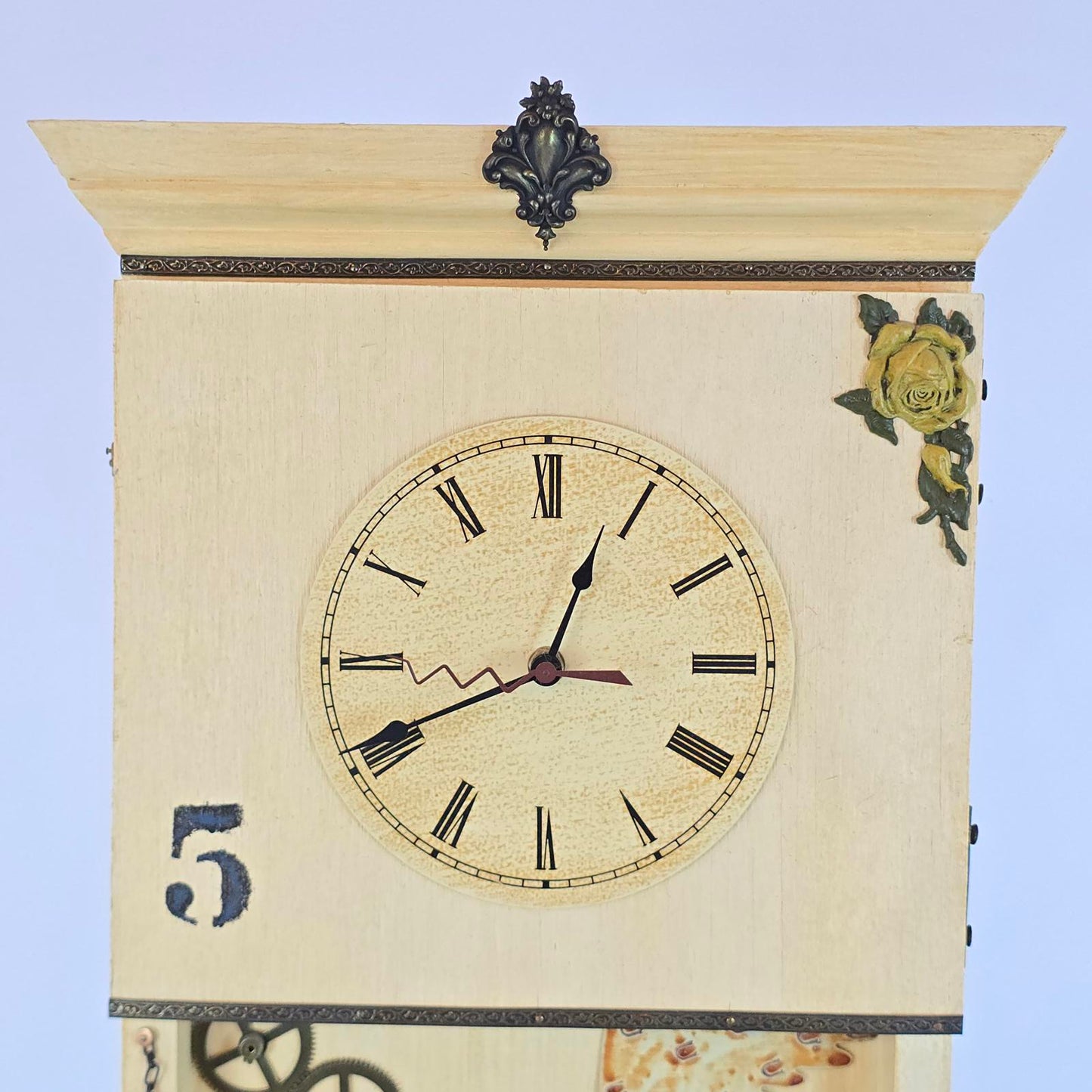 Unique Artisan Hand-Made Eclectic Clock
