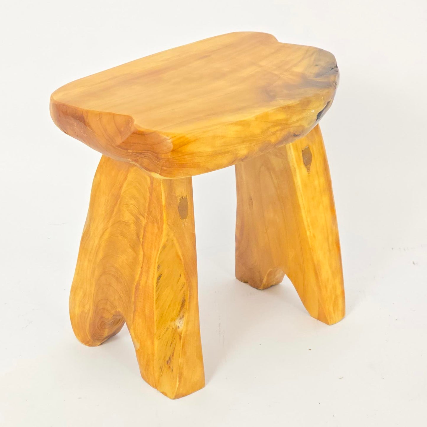Rustic, Organic Live Edge Wood Stool