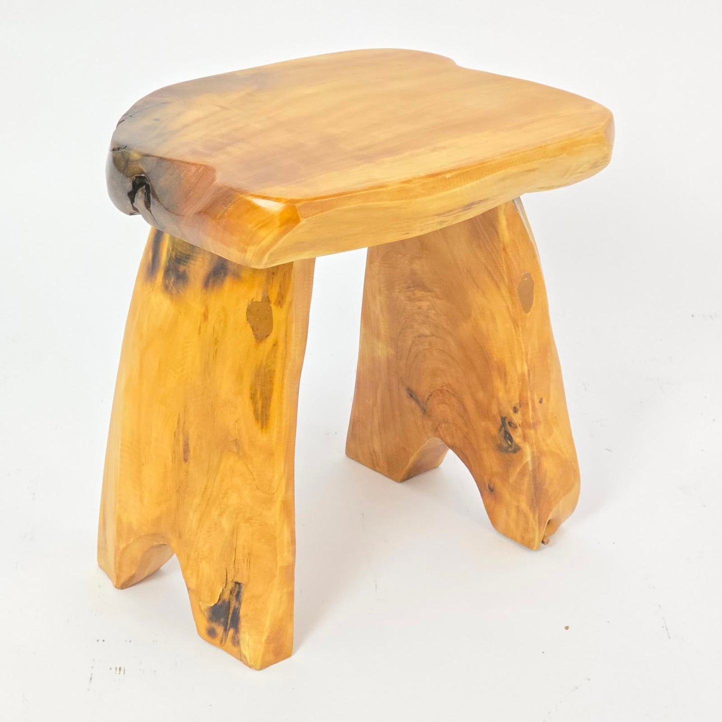 Rustic, Organic Live Edge Wood Stool