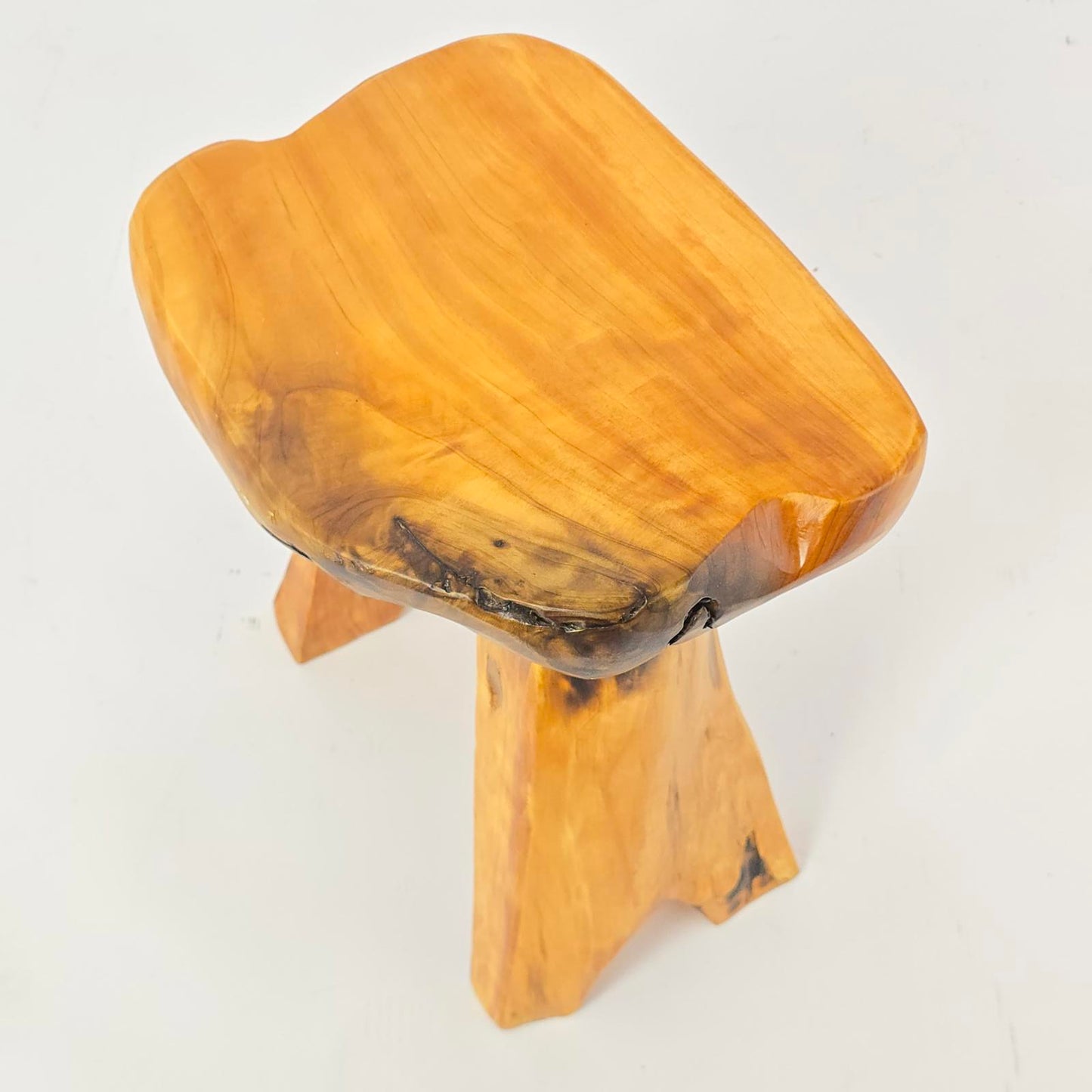 Rustic, Organic Live Edge Wood Stool