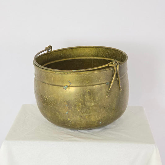 Antique English Brass Pot/Cauldron B